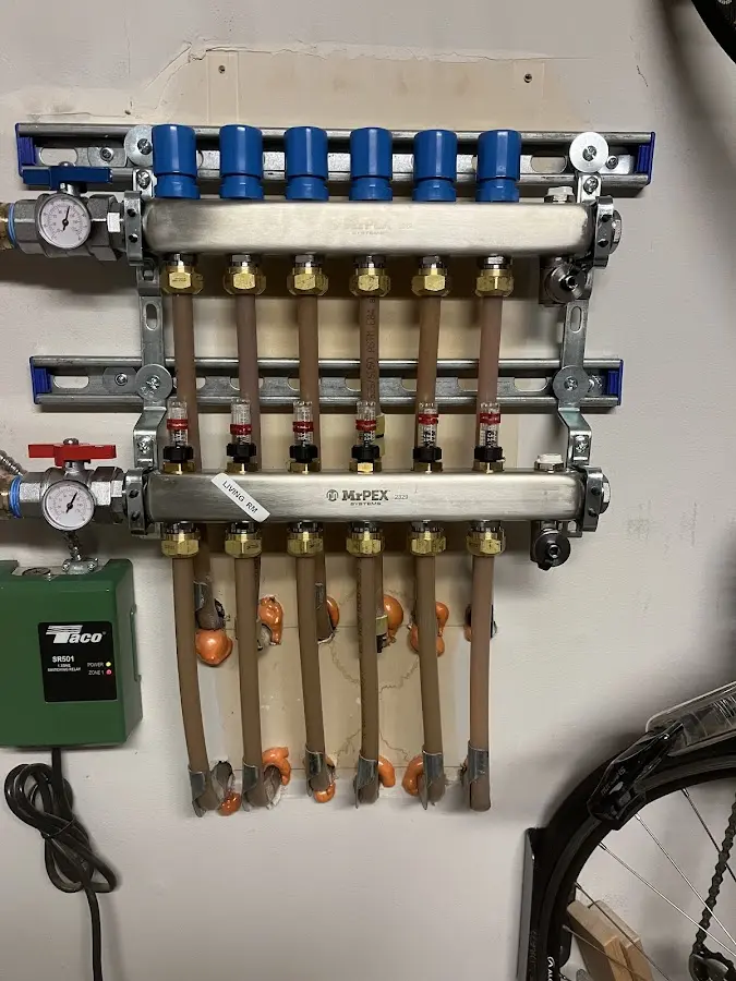 Plumber performing Leak Detection at a residential property in White Marsh